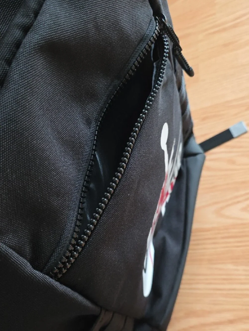 Jordan Black Backpack with White and Red Jumpman